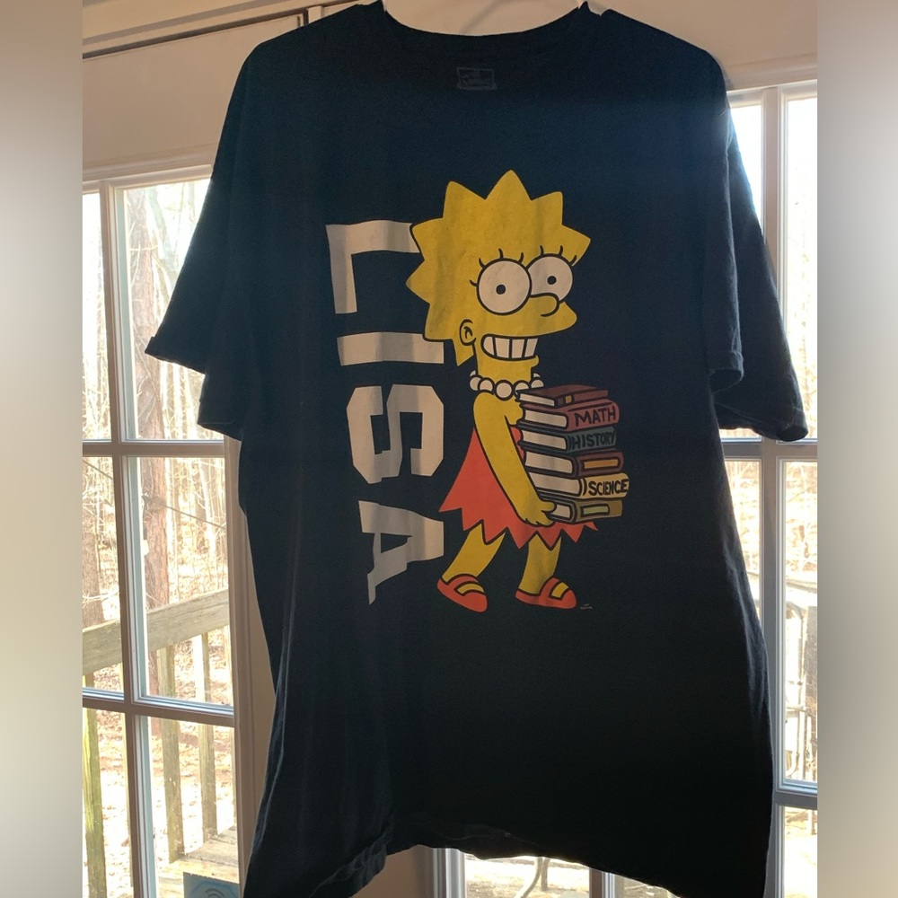 The Simpsons- Mens size XXL, black w/ short sleeves, LISA shirt